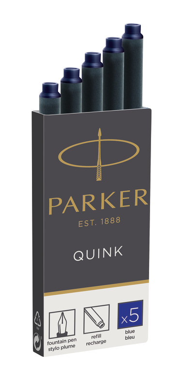 Naboje atramentowe niebieskie 5szt. Parker